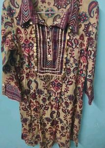 Paisley Print Tunic Top