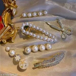 Pearl Hair Clip Set