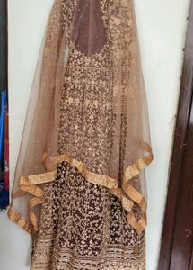 HEAVY BRIDAL ANARKALI GOWN  WITH 👌  😍 FULL DIAMO