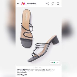 Dressberry Transparent Block Heels