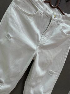 White Torn Jeans