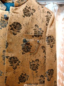 Floral Print Wedding Party Wear Jodhpuri Jacket