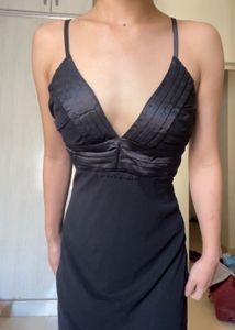 Black Padded Short Dress