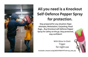 KNOCKOUT Pepper Spray for Women Self Defence