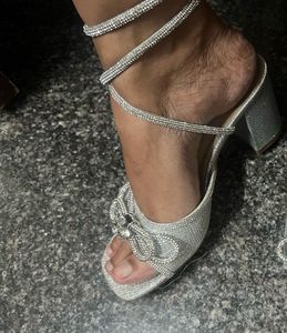 Novo Silver Sparkly Heels