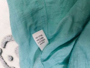 Embroidered Teal Tunic Top