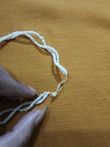 White Pearl Necklace Or Mala