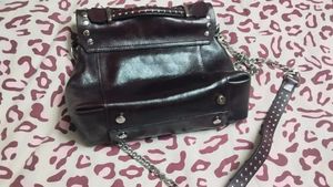 ZARA Studded Leather Handbag