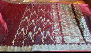 Heavy Full Embroidery Work Saree