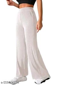Wide Leg Ribbed Pants