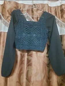 Crochet Long Sleeve Top