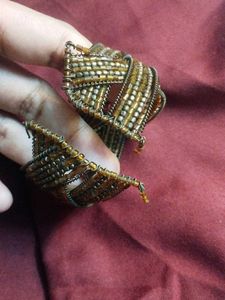 Bronze Coloured Beaded Bracelet