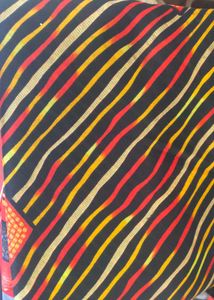Red Elephant &amp; Peacock Print Saree