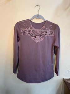 Y2k Lace Detail Top