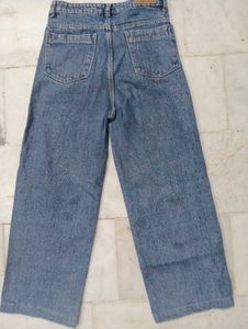Wide Leg Denim Jeans