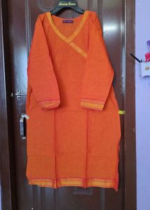 🍊Zari Border Kurti