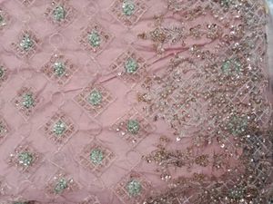 Light pink full suit with dupatta