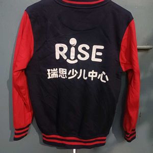 ❤️Rise Varsity Jacket - Red &amp; Navy