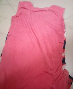 Casual Pink &amp; Navy Dress