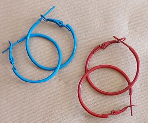 Multicoloured Hoop Earring Combo