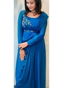 Stylish Women Gown With Dupatta &amp; Belt