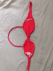 Neon Pink Backless Bra