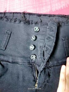 Denim Black  Capri