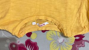 Yellow Peplum Top