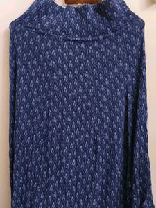 Navy Ethnic Butta Print Skirt