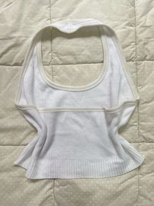 White Cropped Cardigan &amp; Tank Set