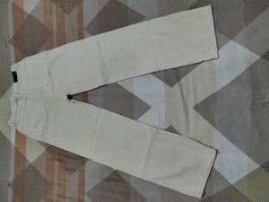 Beige Straight Fit Jeans