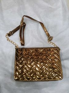 Gold Crossbody Bag