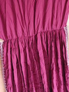 Elegant Maroon Maxi Dress