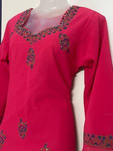 Thin Pinterest Festive Fair Rose Short Kurti💕