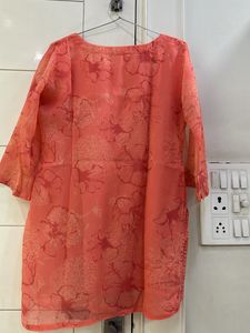 Jamun Tree Coral Printed Kurti