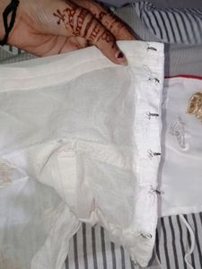 White Saree And Blouse