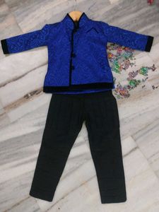 Boys' Blue Paisley Outfit