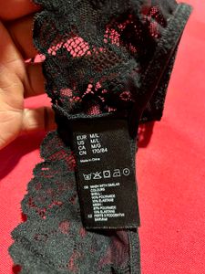 Black Lace Garter Belt (Size M/L)