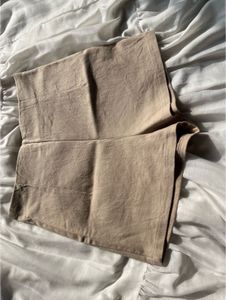 Beige Cropped Pants