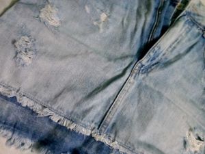 Bershka ripped mini skirt