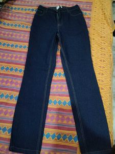 authentic navy blue jeans