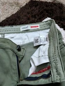 Olive Green Slim Fit Pants