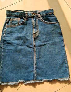 Denim Mini Skirt