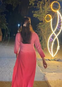 Pink Embroidered Kurta Palazzo