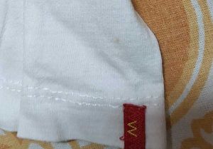 . W Abstract Kurta +  White Legging Combo