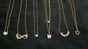 Trendy Pendant necklace (Set 6)