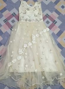 Embellished White Gown