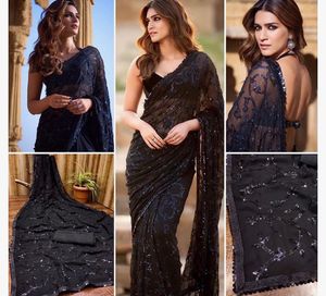 Kriti Sanon Black Saree