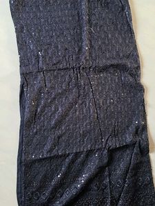 Black Embroidered Kurti Suit