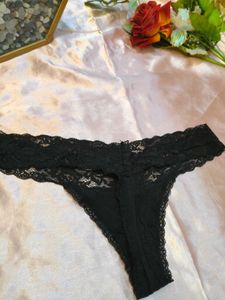 Black Lace Thong